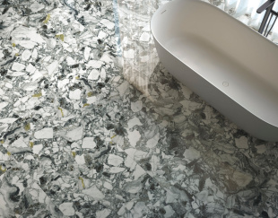 Керамогранит Atlas Concorde Forte dei Marmi quark Ceppo ap forest Mosaic Lapp (30x30х0,9) арт. 610110001186 лаппатированный